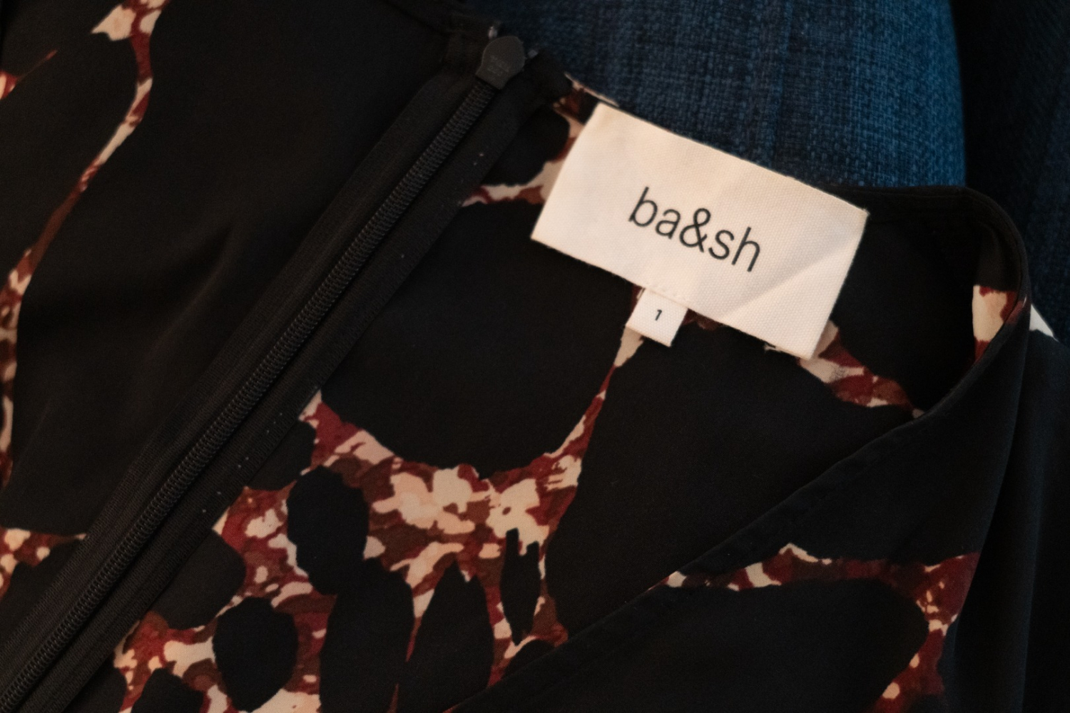 ba&sh Robe midi à motif abstrait Mosiris