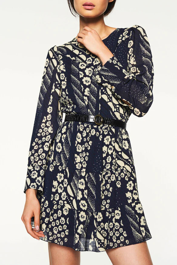 ba&sh Ophe Long-Sleeve Mini Dress