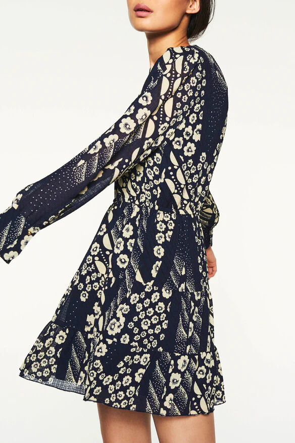 ba&sh Ophe Long-Sleeve Mini Dress