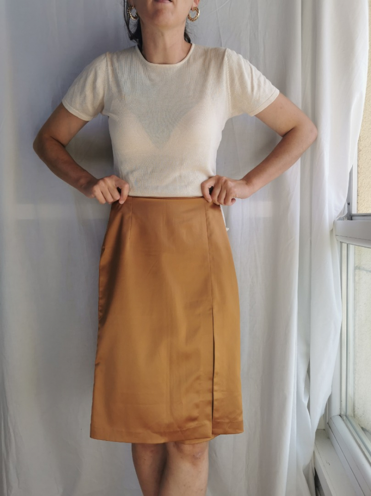 Gaudi Bleistiftrock aus Bronze