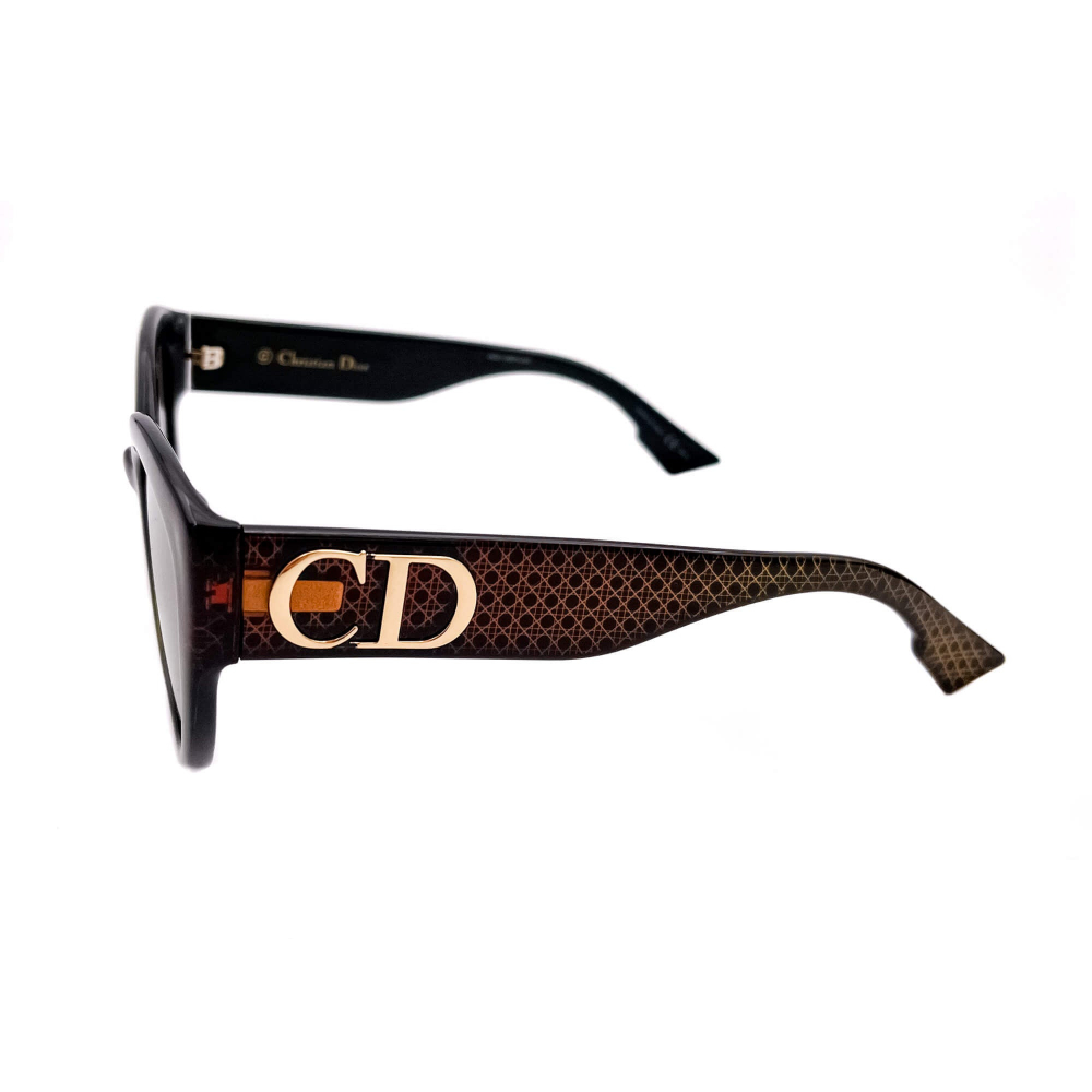 Christian Dior DDiorF Cat Eye Sunglasses Brown Acetate