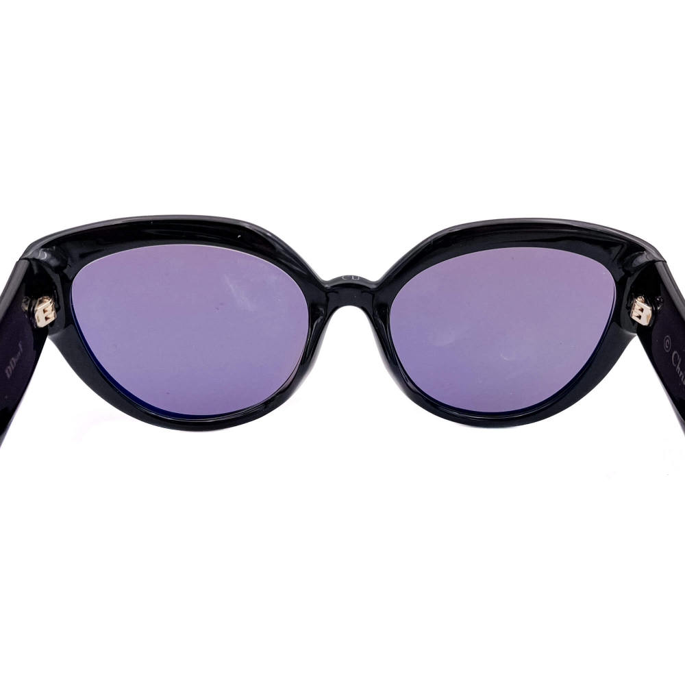 Christian Dior DDiorF Cat Eye Sunglasses Brown Acetate