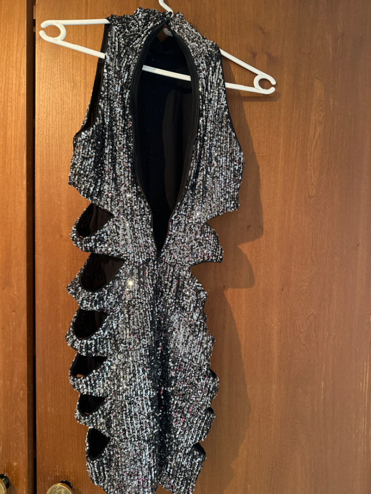 NBD Sequin cut out dress