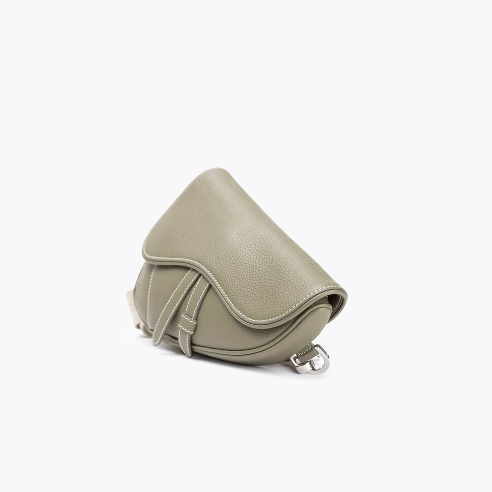 Christian Dior Leather Saddle Crossbody Bag