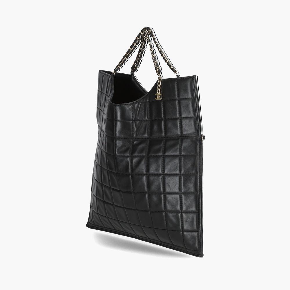 Chanel Box Quilted Fold Down Envelope Clutch Bag