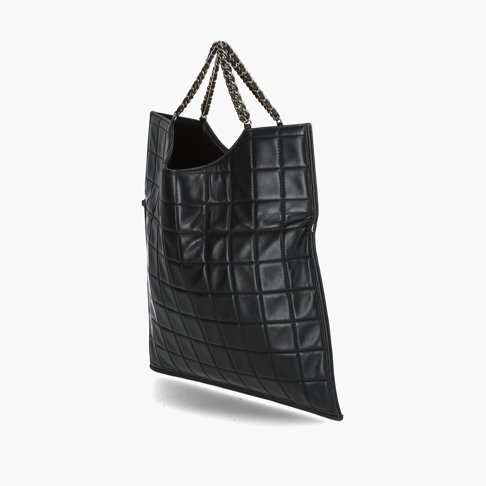 Chanel Box Quilted Fold Down Envelope Clutch Bag