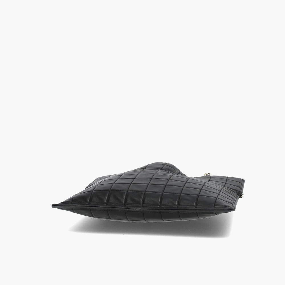 Chanel Box Quilted Fold Down Envelope Clutch Bag