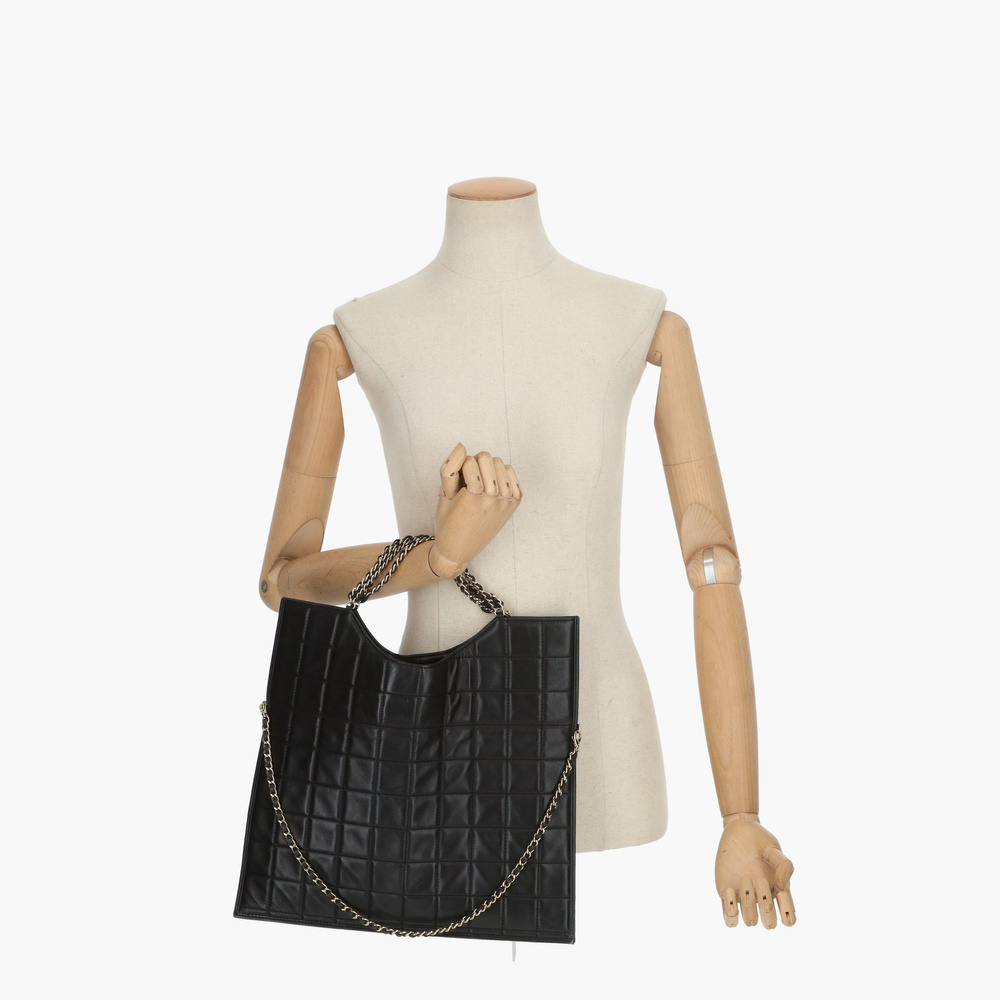 Chanel Box Quilted Fold Down Envelope Clutch Bag