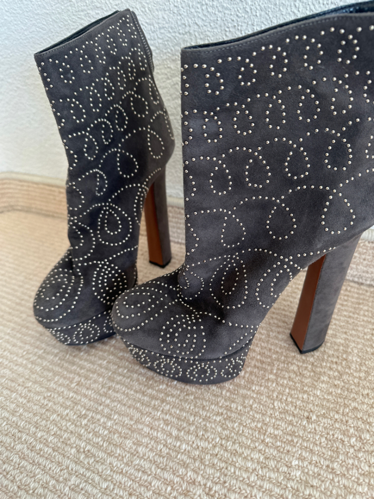 Alaïa Suede studded boots