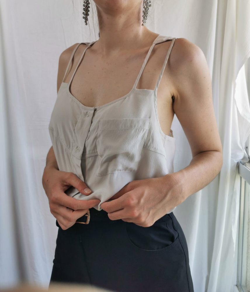 Golden Goose Deluxe Brand Silk pearl top