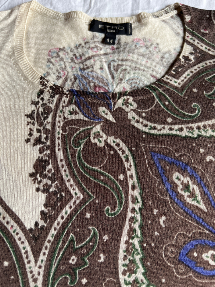 Etro Pull à fleurs emblématique