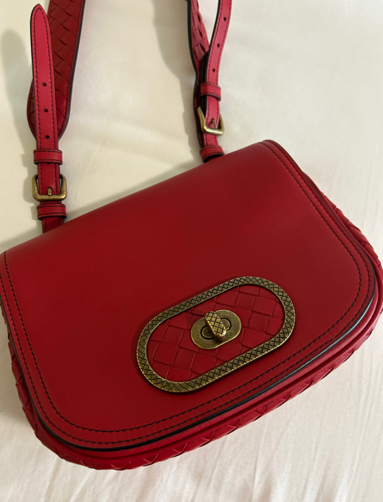 Bottega Veneta Luna Intrecciato Crossbody Tasche aus Leder