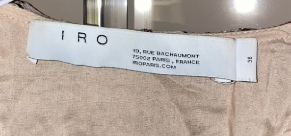 Iro Mini robe imprimée souple