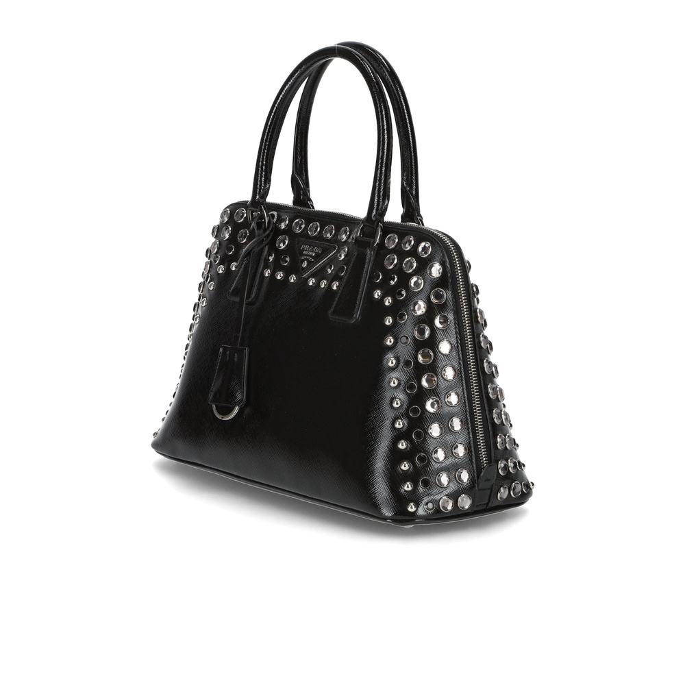 Prada Studded Saffiano Promenade Bag