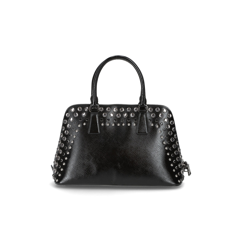 Prada Studded Saffiano Promenade Bag