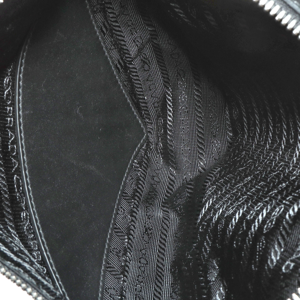 Prada Saffiano Triangle Double Messenger Bag