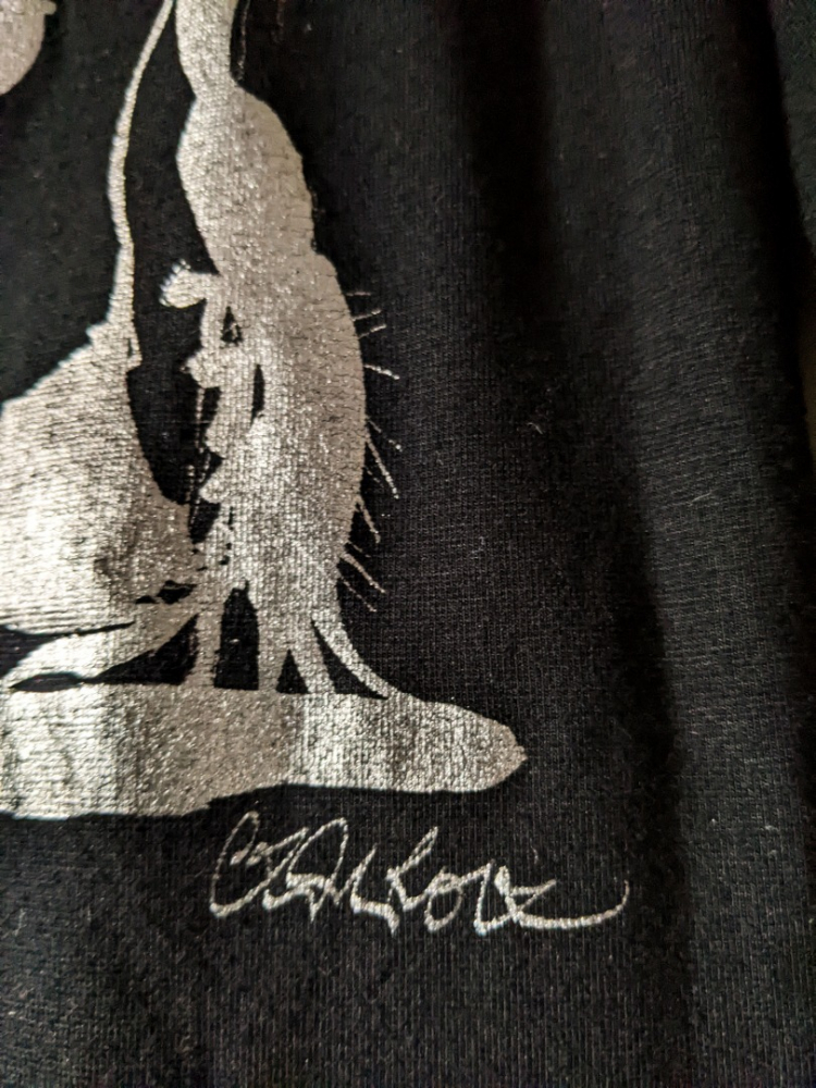 Christian Lacroix Black shirt with large metallic designs XS-S