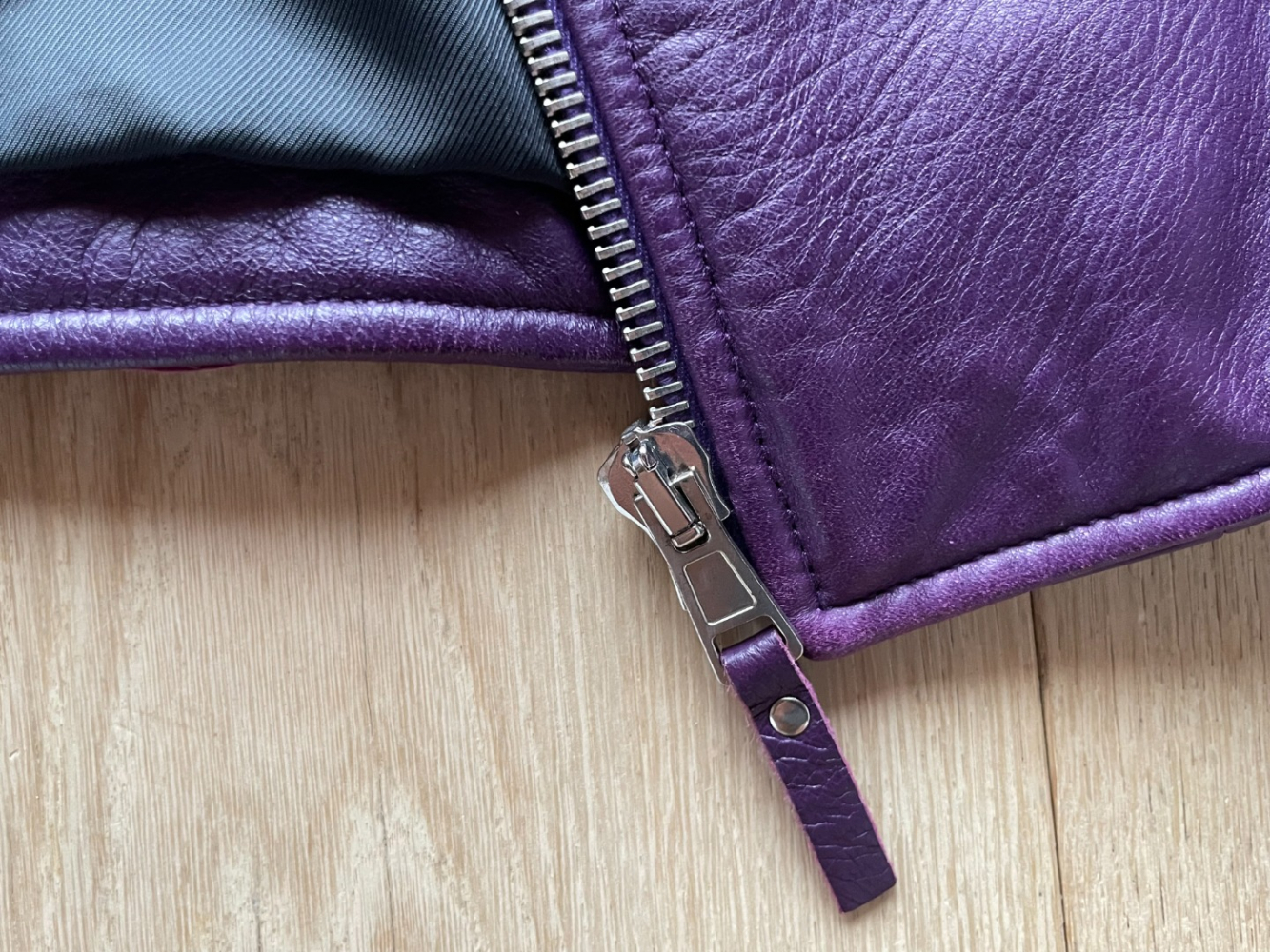 Balenciaga Classic moto, in plummy purple!