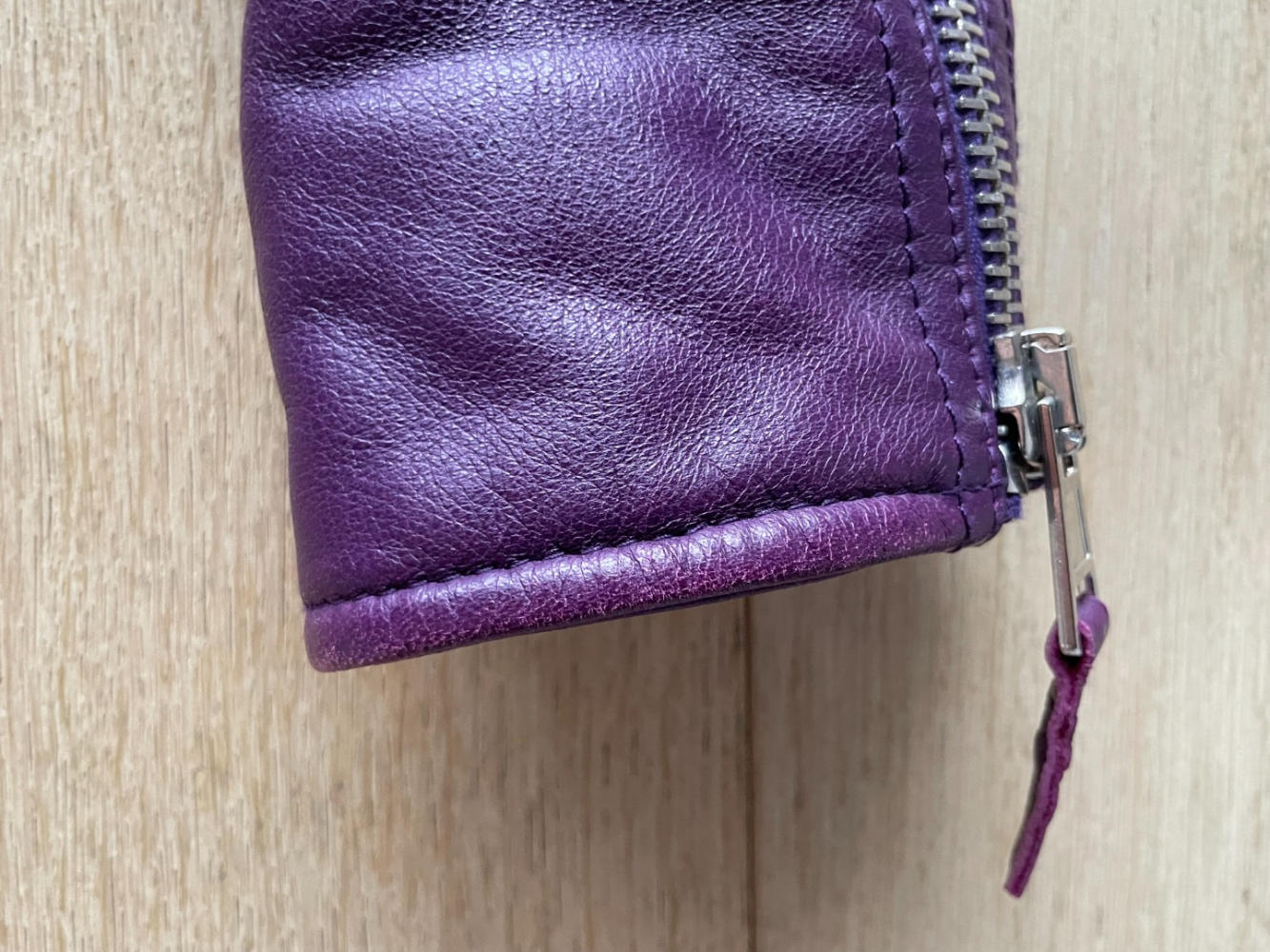 Balenciaga Classic moto, in plummy purple!