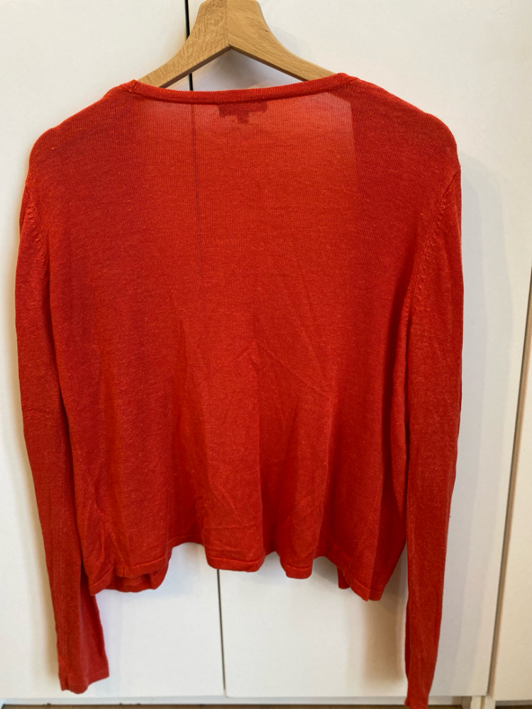 CAROLL Paris Leichte Leinenweste orange