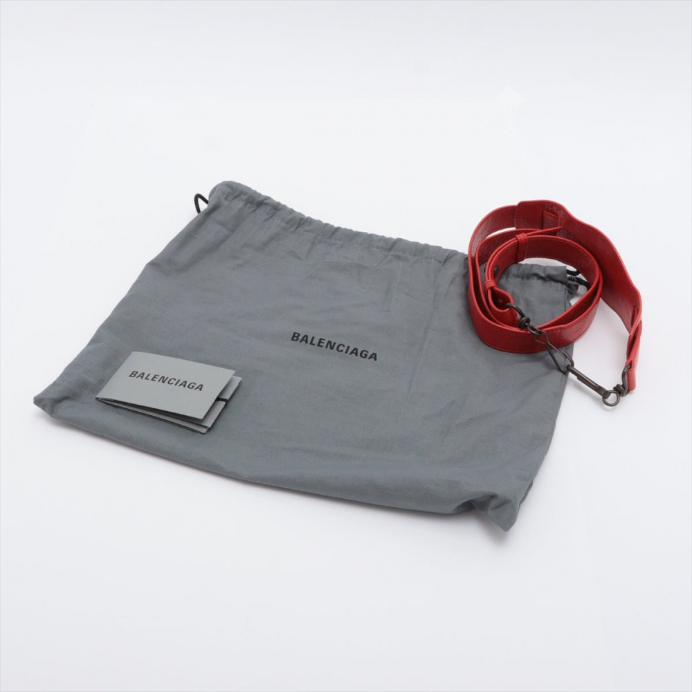 Balenciaga Classic Mini City 2way Red Leather