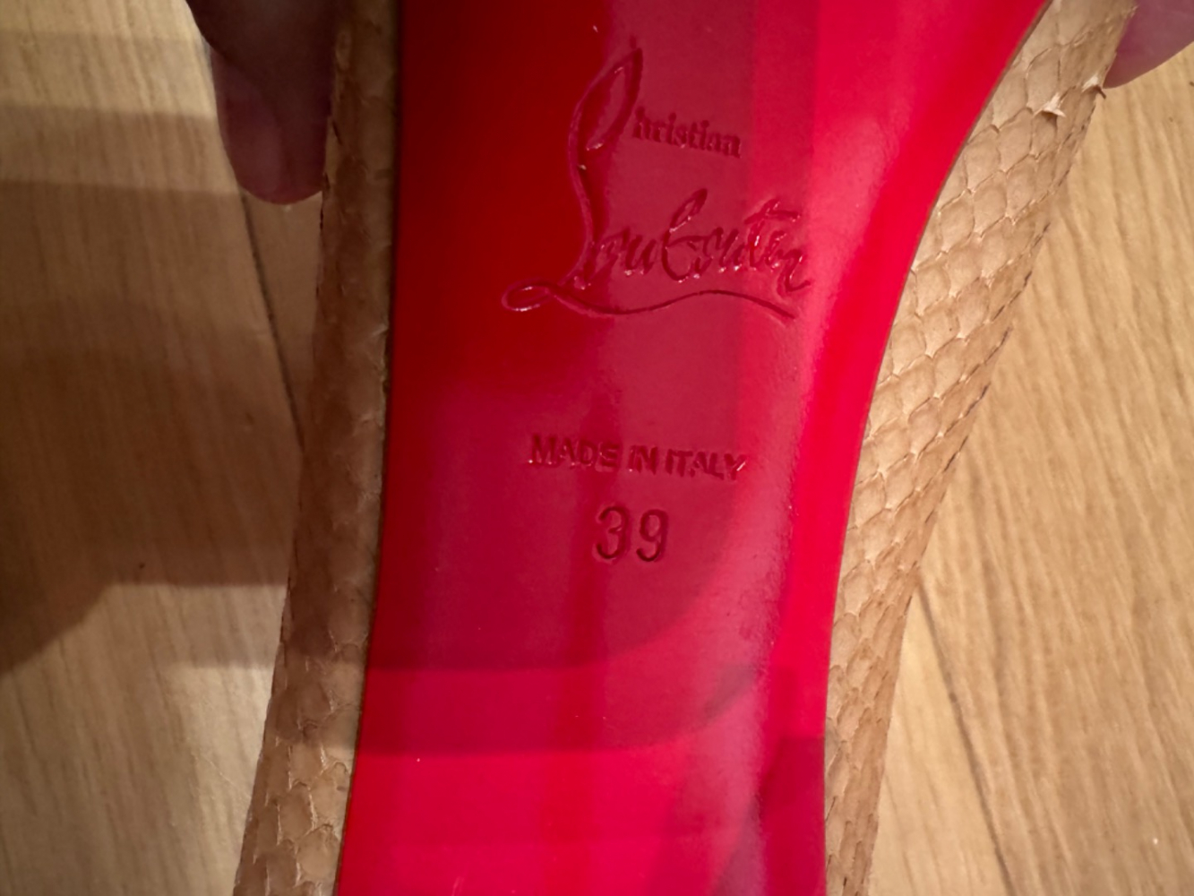 Christian Louboutin Escarpin neuf python