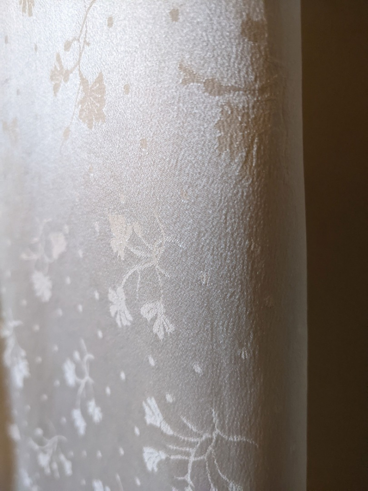 Christian Dior Déshabillé en pure soie ivoire, vintage rare et précieux