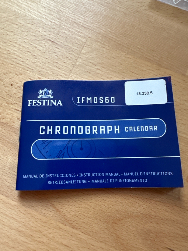 Festina Chronograph Calendar IFMOS60