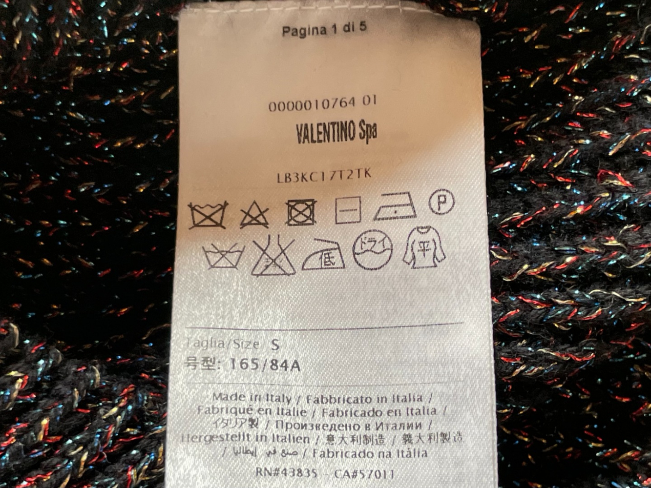 Valentino Pull chatoyant !