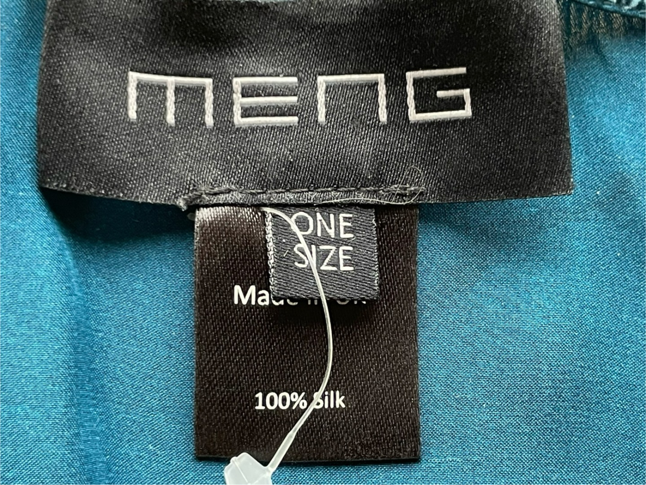 Meng kaftan aus Seide in glitzernder