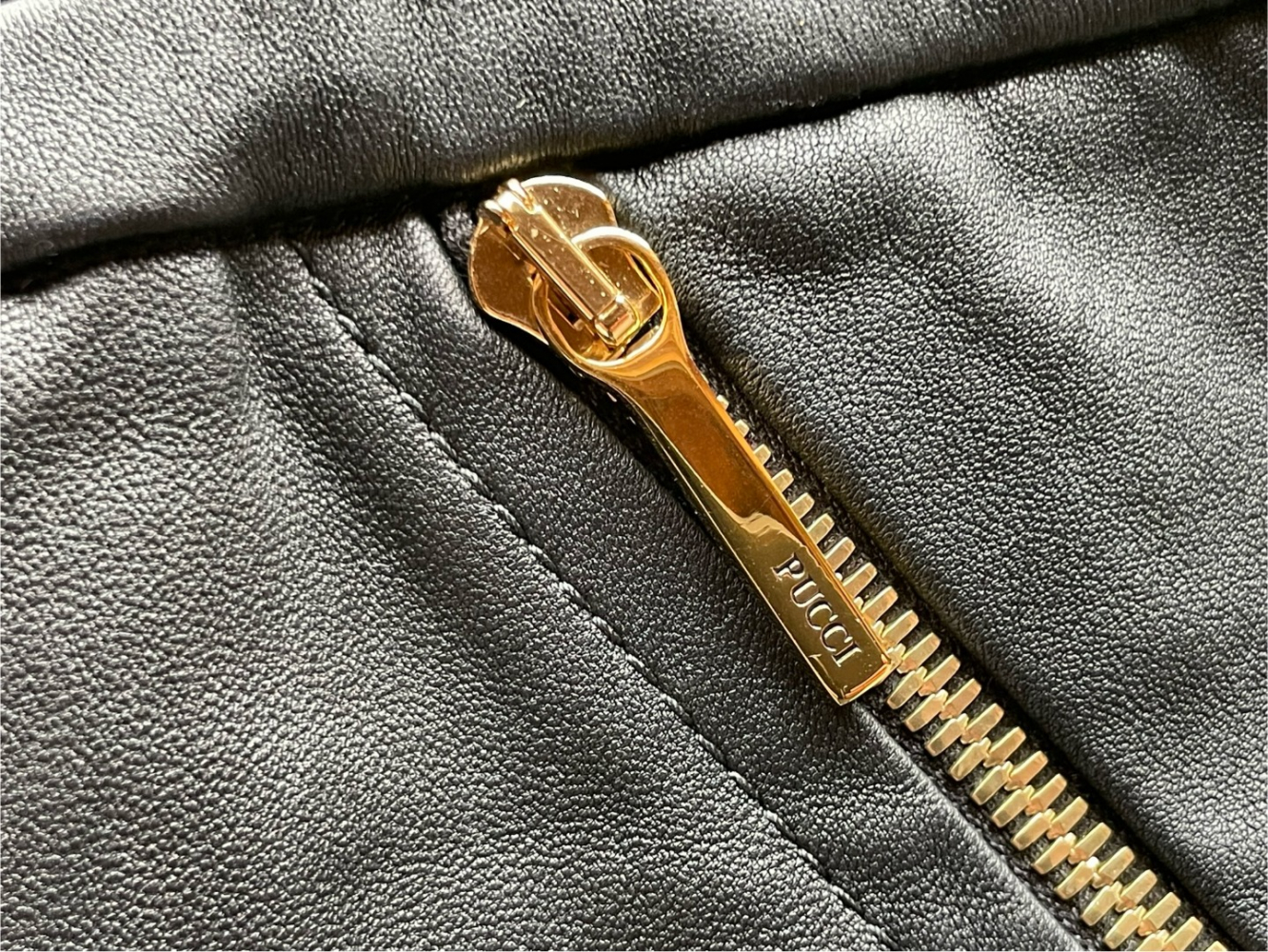 Emilio Pucci ( please only use PUCCI ) Schlank und sexy: Hüftbetonte schwarze Lederleggings von Emilio Pucci!