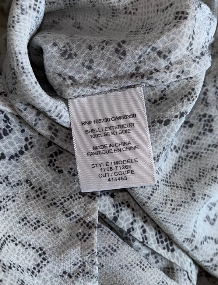 Joie Silk snake-print blouse