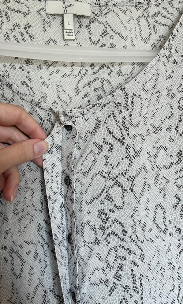 Joie Silk snake-print blouse