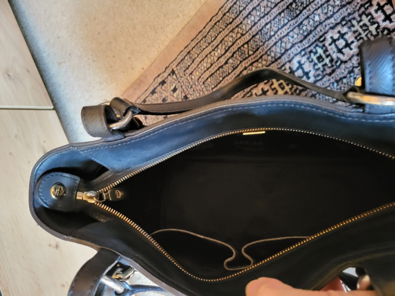 MCM Leather Tote Bag