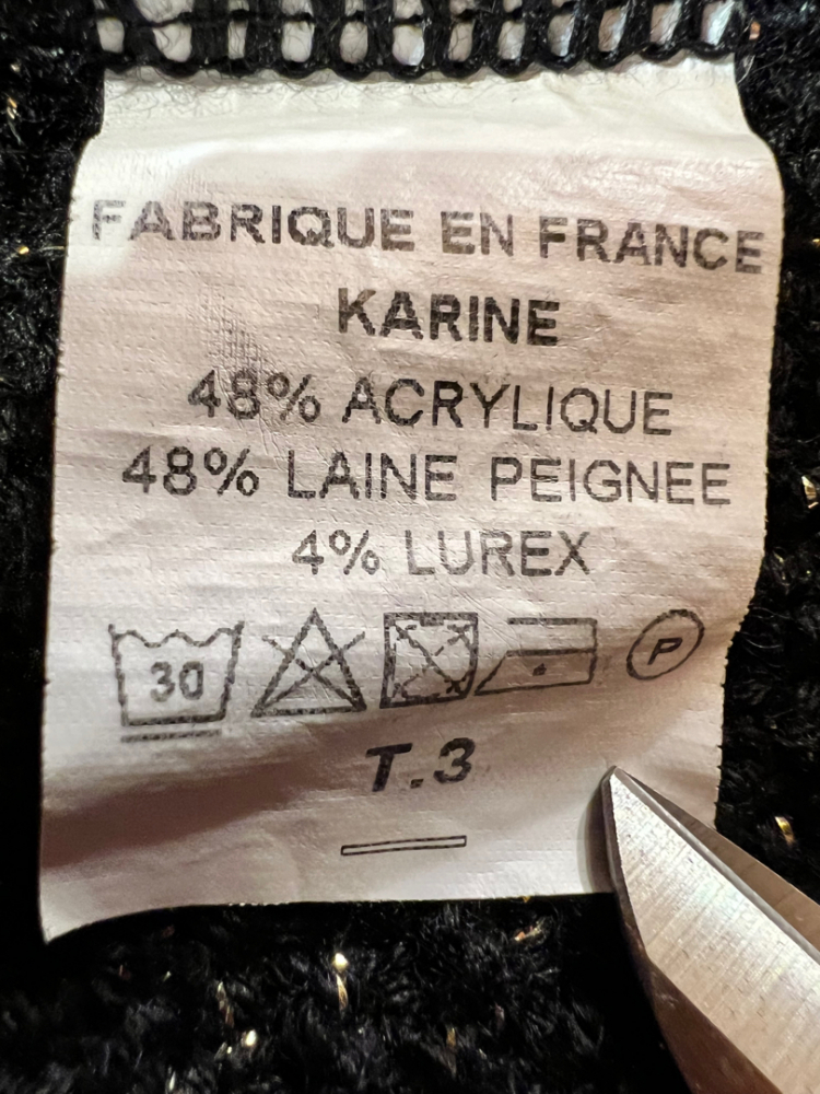 Weill Veste vintage étincelante