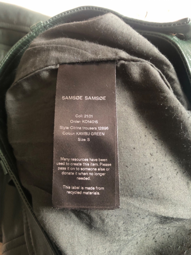 Samsoe & Samsoe Samsoe Samsoe Pantalon en cuir