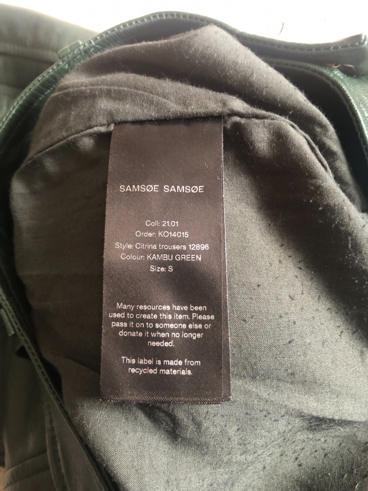 Samsoe & Samsoe Samsoe Samsoe Pantalon en cuir