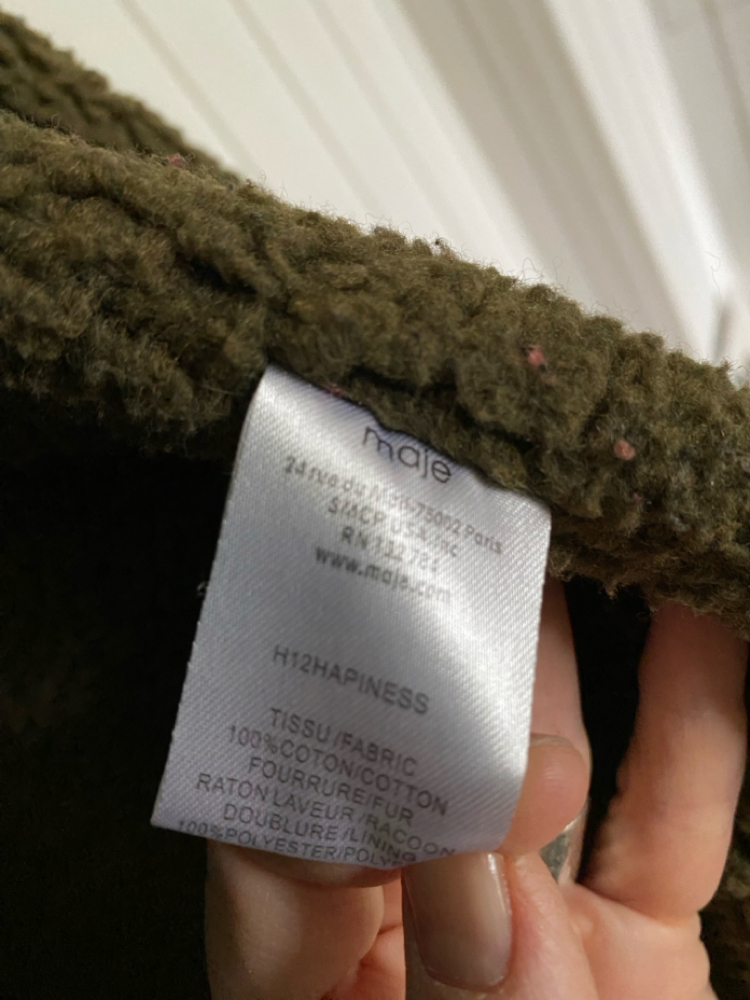 Maje Parka mit Pelzkapuze