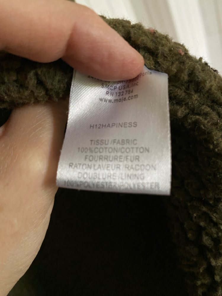 Maje Parka mit Pelzkapuze