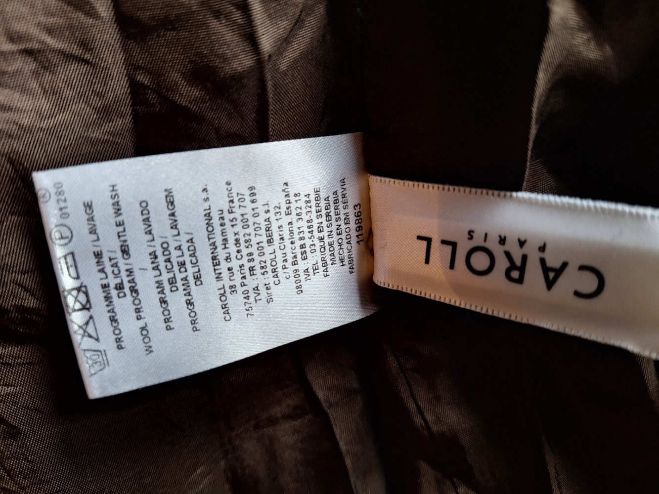 CAROLL Paris Wool skirt