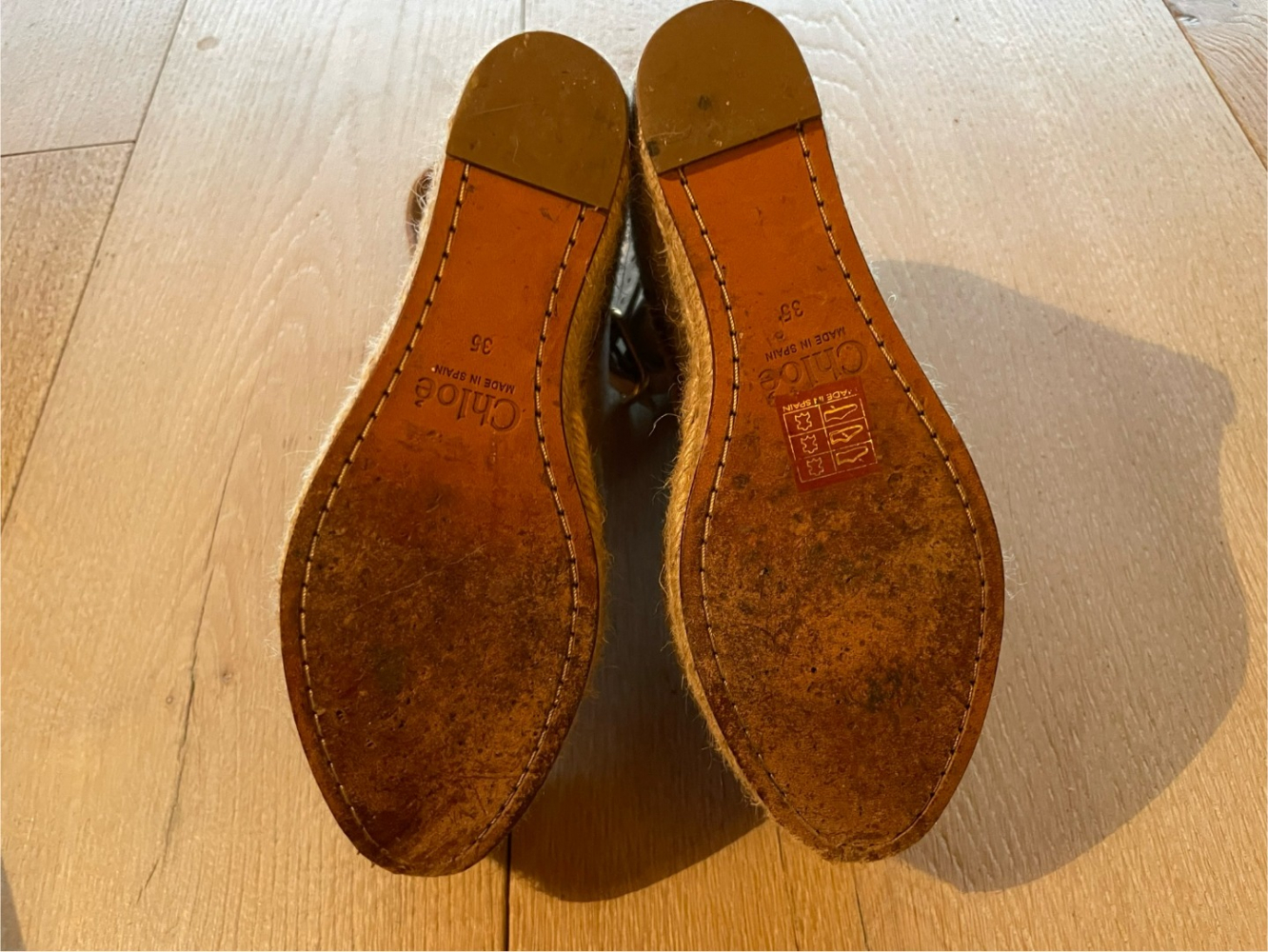 Chloé Soft platform espadrilles in palest pink!