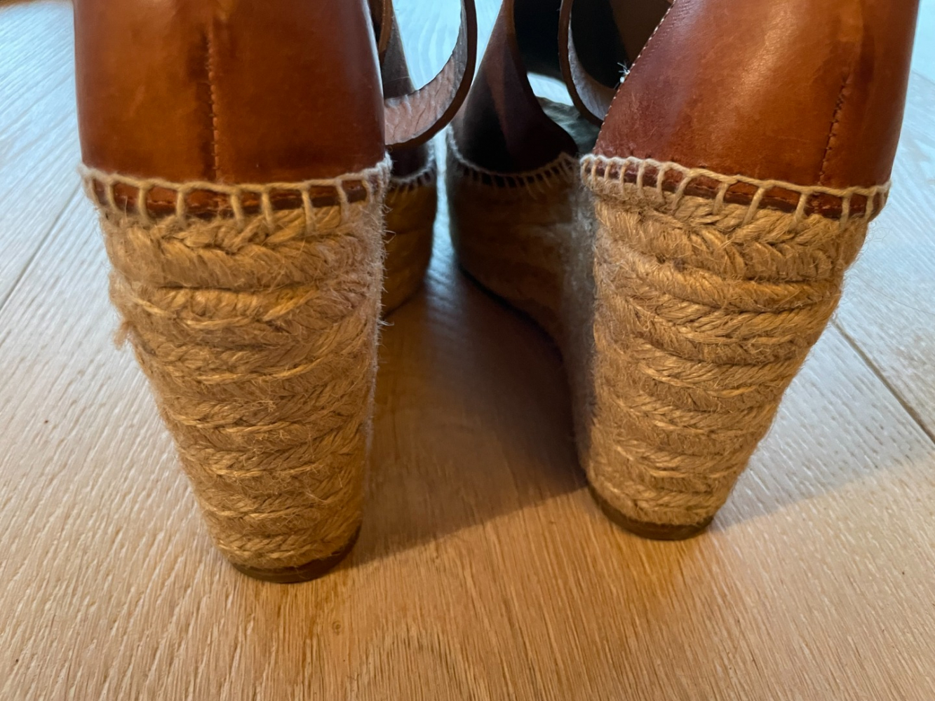 Chloé Les parfaites petites espadrilles en daim/cuir marron