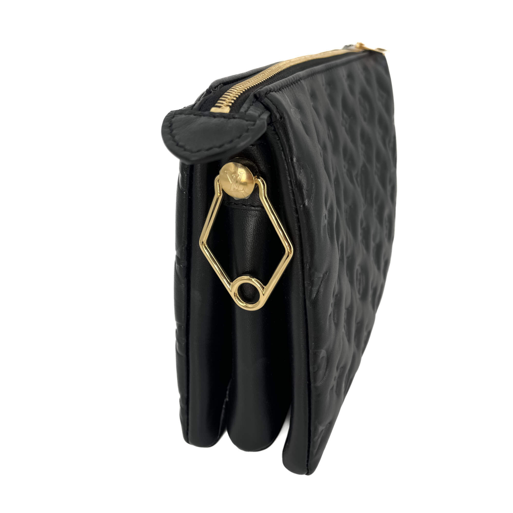 Louis Vuitton Coussin PM Monogram Embossed Leather Black