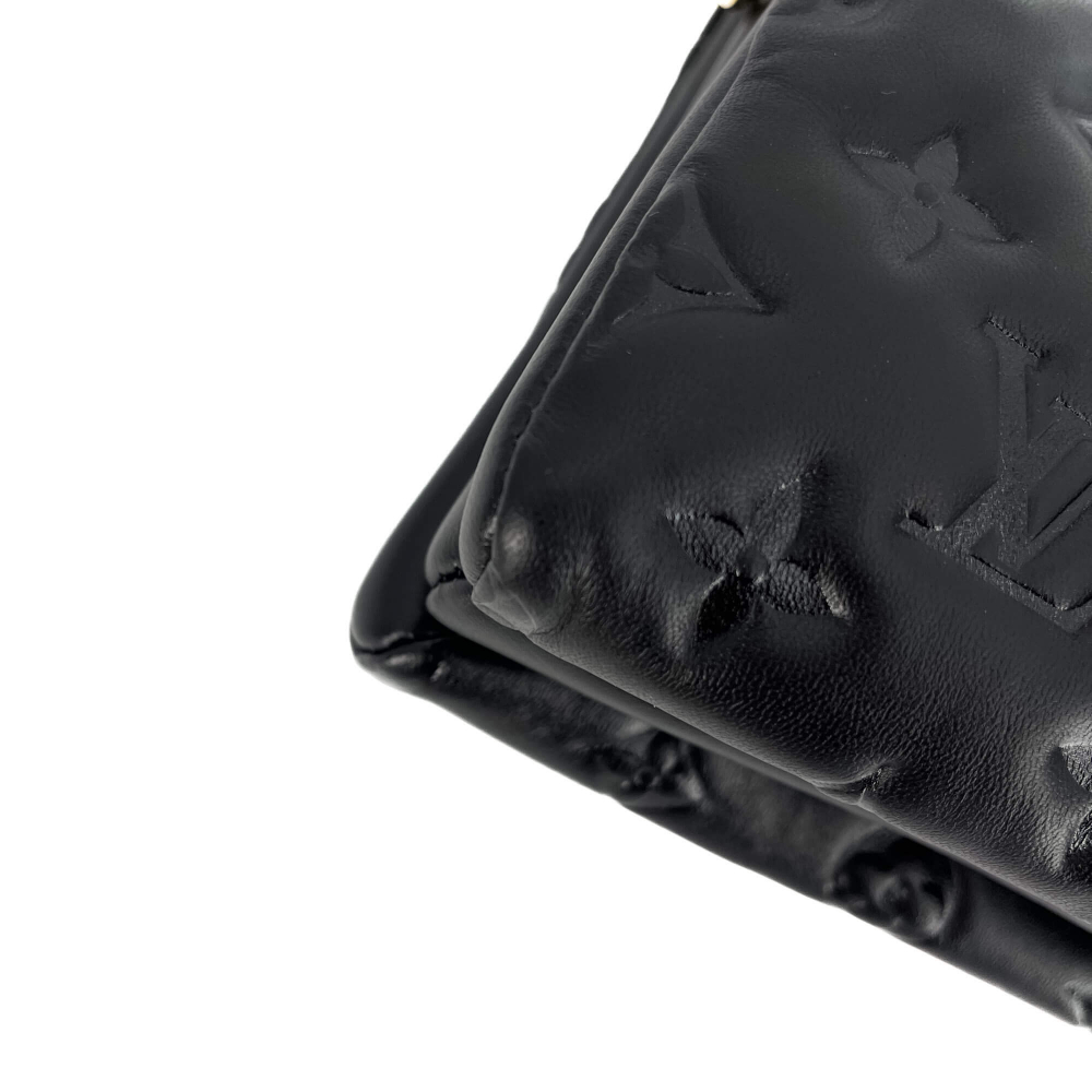 Louis Vuitton Coussin PM Monogram Embossed Leather Black