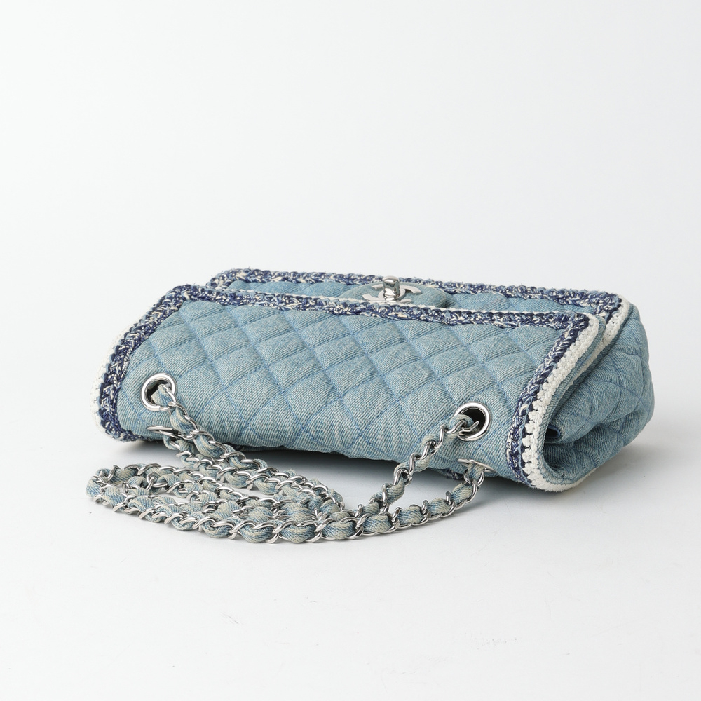 Chanel Denim Braided Classic Medium Flap Bag