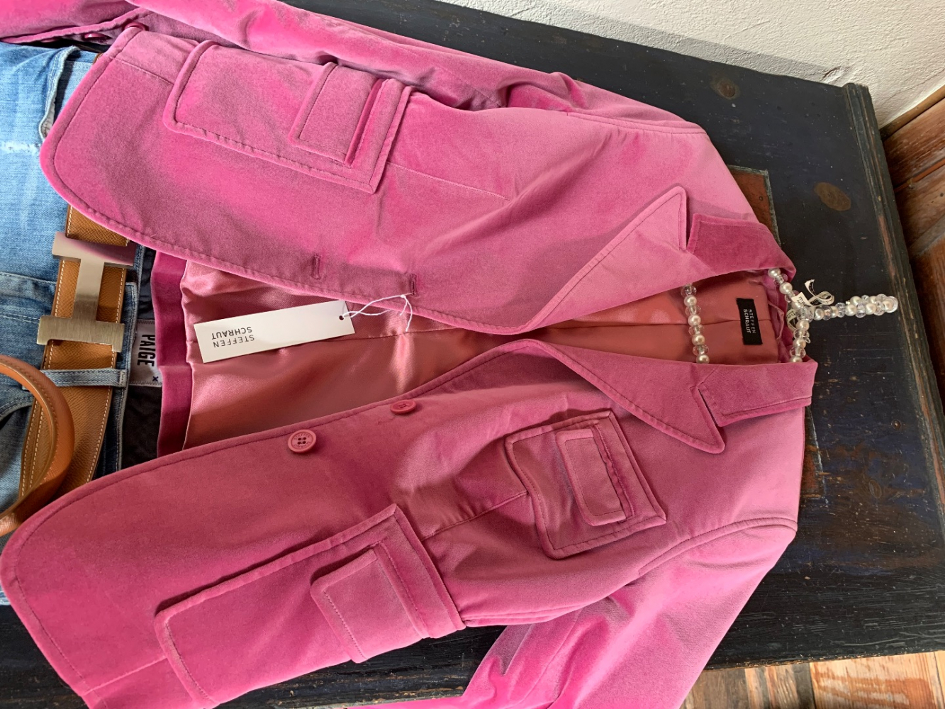 Steffen Schraut VESTE EN SAMETTE