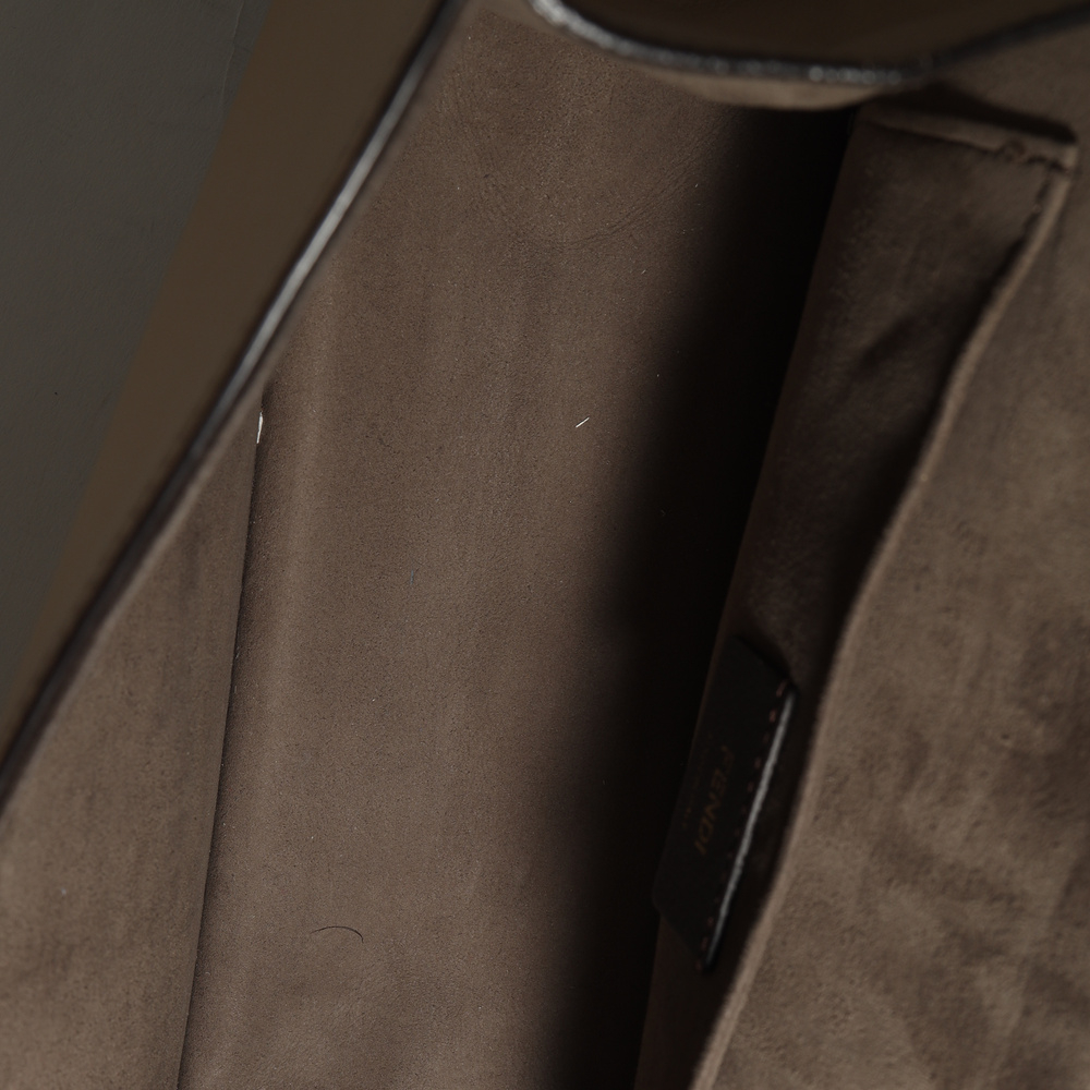 Fendi Kan I F Leather Shoulder Bag