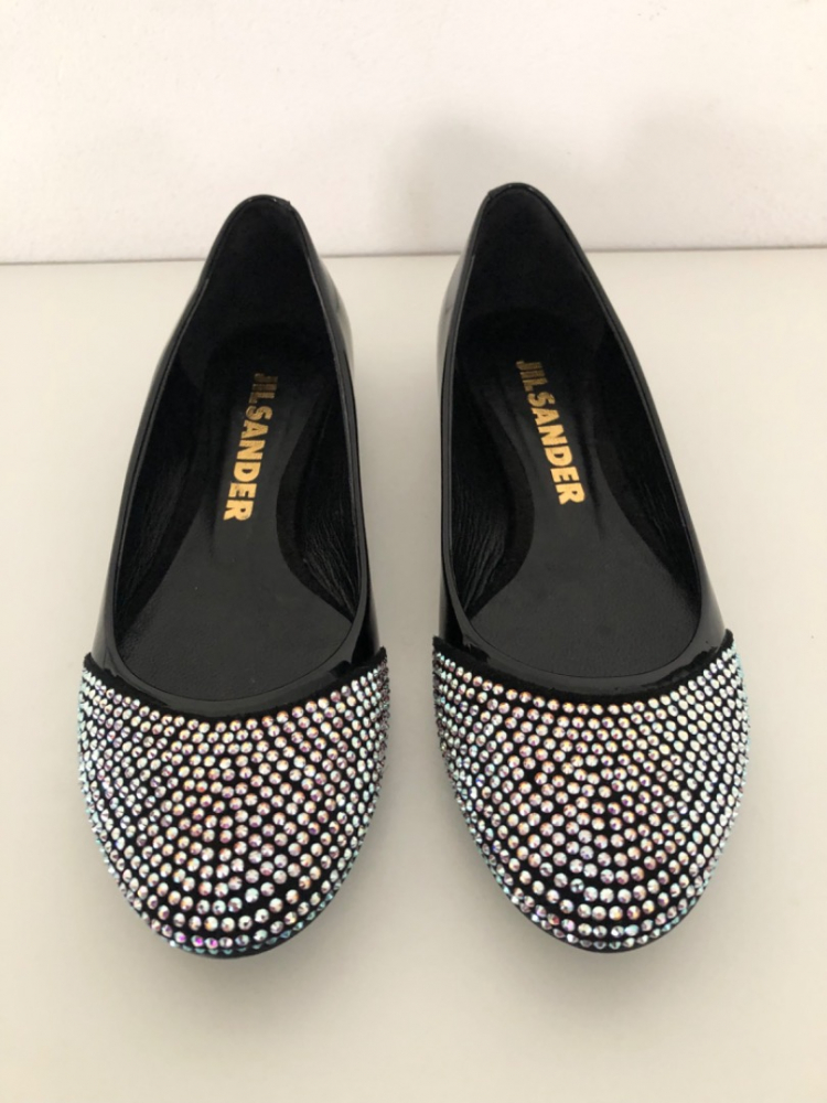 Jil Sander Ballerines avec strass