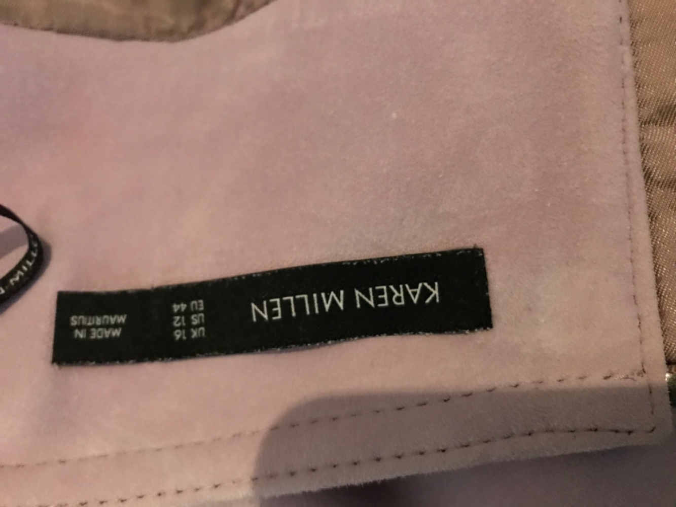 Karen Millen Suede skirt