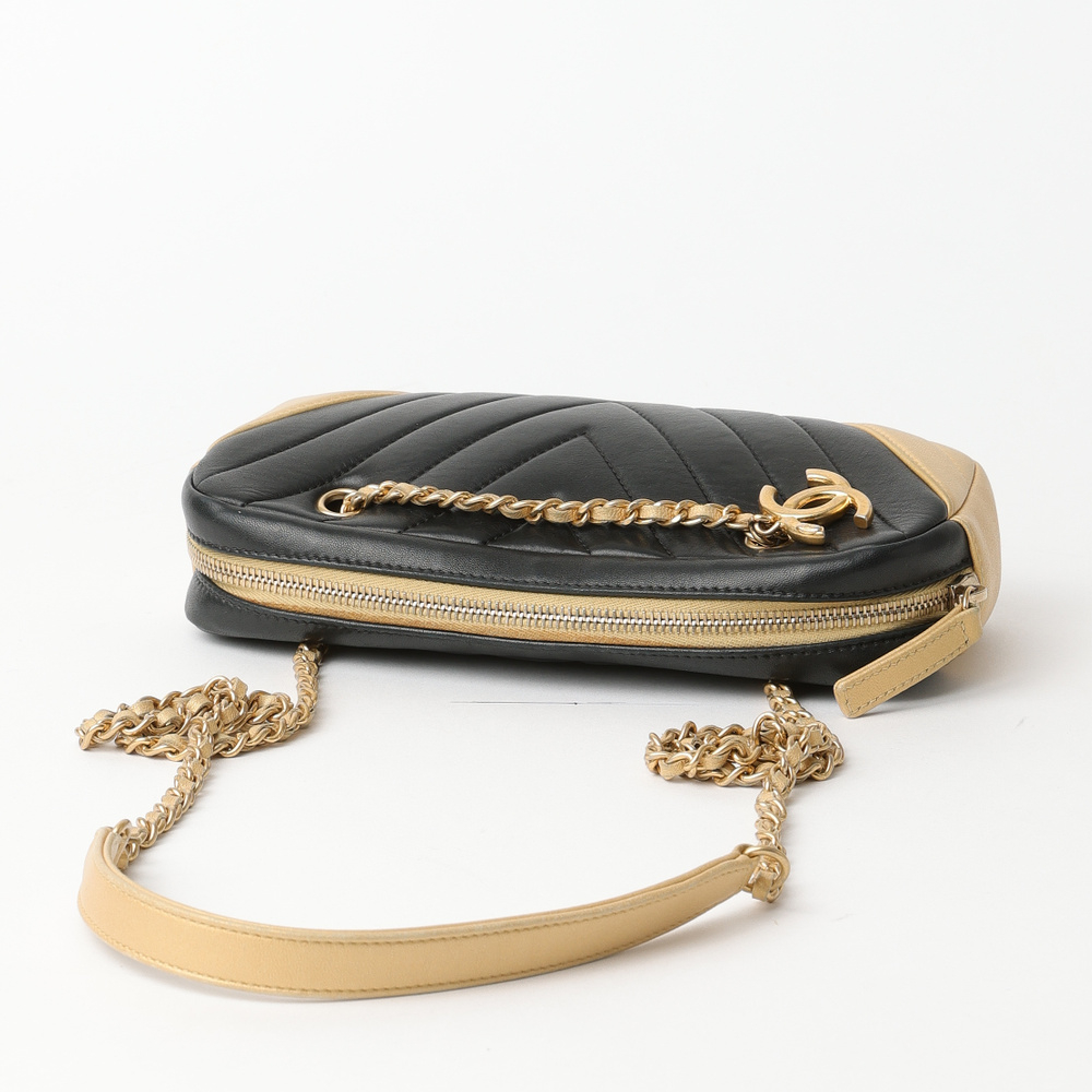 Chanel Chevron Charm Camera Bag